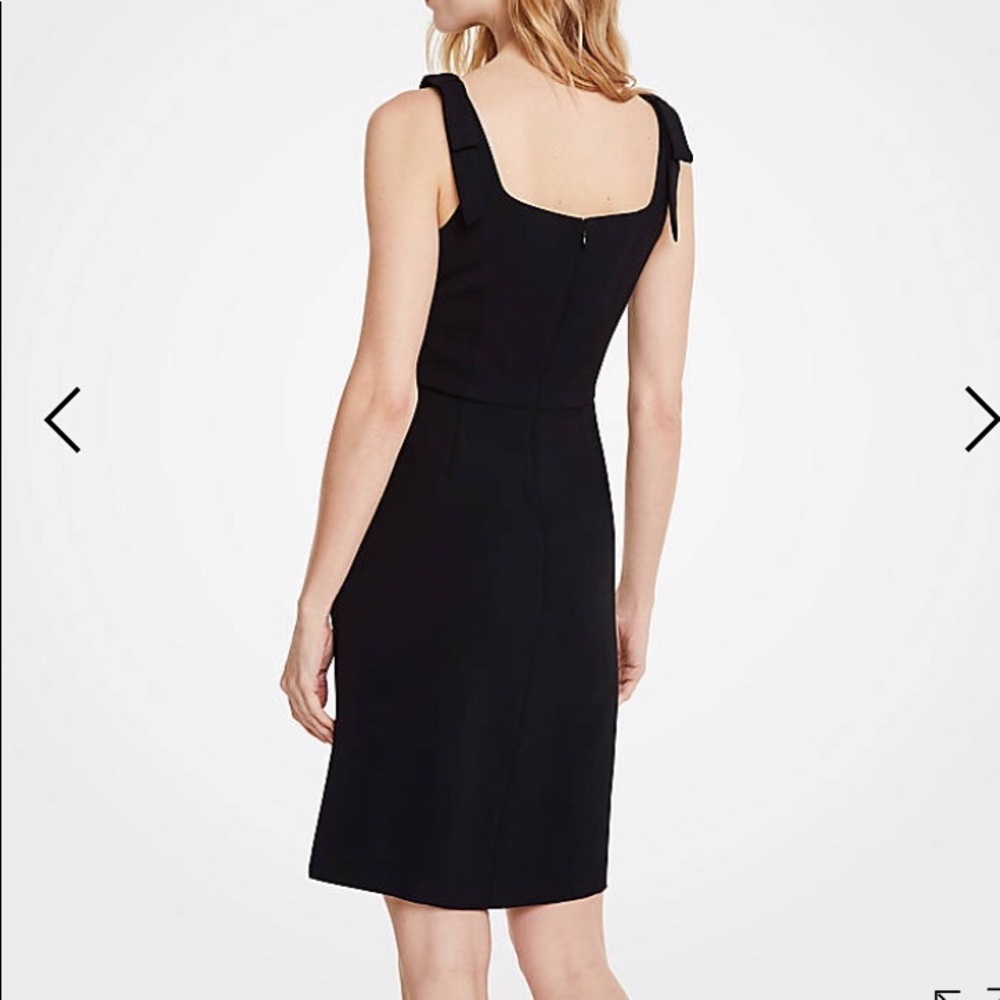 Bow Strap Sheath Dress - Picture 3 of 4
